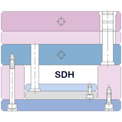 DXM Plastikowa standardowa podstawa formy Wyższa twardość 50c Materiał